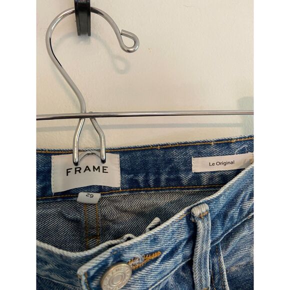 FRAME Le Original in Bluejay Rips Size 29  (10) Button Fly - Picture 6 of 6